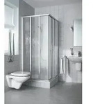 Kermi Duschkabine Nova 2000 Eckeinstieg 3T Gleitt&uuml;r Halbteil ED3 1850x900x30mm