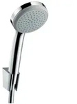hansgrohe Croma 100 Brausehalterset Mono mit Brauseschlauch 1,25m, Chrom 27574000