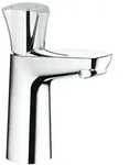 Grohe Costa Standventil, Gussauslauf mit Mousseur, Markierung Blau, Chrom, 20186001