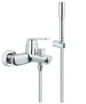 Grohe Eurosmart Cosmopolitan Einhand-Wannenbatterie, Wandmontage, mit Brausegarnitur,