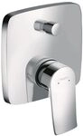 hansgrohe Metris Wannenmischer Unterputz Fertigset eckig, Chrom 31454000