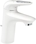 Grohe Eurostyle 1-Loch-Einhand-Waschtischbatterie S-Size Moon White/Chrom offener