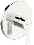 Hansa Ligna Einhebelmischer Fertigmontageset f&uuml;r Brausebatterie 8387 Rosette rund