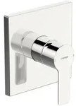 Hansa Ligna Einhebelmischer Fertigmontageset f&uuml;r Brausebatterie 8387 Rosette eckig
