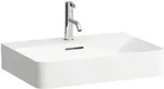 Laufen Waschtisch Val 420x600x155mm, mit 1 Hahnloch und &Uuml;berlauf, Wei&szlig;