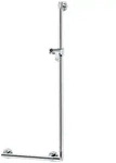 KEUCO Winkelgriff Plan Care 34906 90 Gr re/li, mit Brausehalter, verchromt,