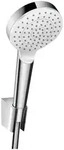 hansgrohe Crometta Brausehalterset 100mm 1jet EcoSmart mit Brauseschlauch 1,25m,