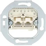 Busch J&auml;ger UP Anschlussdose UAE 0214 Schr&auml;gauslass 2x8(8)polig RJ 11/12 RJ 45