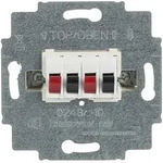Busch J&auml;ger Lautsprecher-Anschlussdose 0248/04-101 2-fach alpinwei&szlig; 2CKA000230A0403