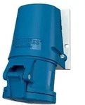 Mennekes 32A3P 6H230V Wanddose 1346 TwinCONTACT IP44 1346