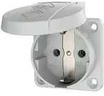Mennekes 16A2P+E 230V 11030 SCHUKO-Anbau-Steckdose grau 11030