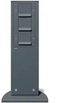 Gira 134128, Gira Energies&auml;ule 134128, 3x Schutzkontakt-Steckdosen, 491mm, Anthrazit