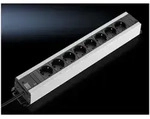 Rittal Steckdosenleiste 8-fach, 230V 16A, Kunststoff, Grau, 7000630 7000630
