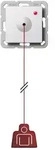Gira Zugtaster System 55, 2,5m Zugschnur, Reinwei&szlig;, 291203 291203