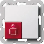 Gira Ruftaster System 55 290003, Reinwei&szlig;, gl&auml;nzend 290003