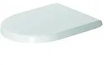 Duravit Starck 3 WC-Sitz D-shaped, Wei&szlig; Hochglanz 370x38x436mm, ohne
