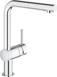 GROHE 30274000, Grohe Minta Einhand-Sp&uuml;ltischbatterie, 1-Loch-Montage, L-Auslauf,