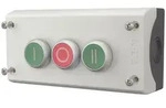 Eaton Drucktaster M22-I3-M1, 3 Einbaustellen, Kunststoff, Grau 216532