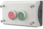 Eaton Drucktasten-Geh&auml;use M22 M22-I2-M1, 2 Schlie&szlig;er 2 &Ouml;ffner, Kunststoff, Grau