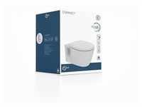 Ideal Standard WC-Paket Connect, WC randlos, mit WC-Sitz Softclosing, 365x550x340mm,