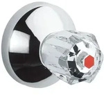Grohe Unterputzventil-Oberbau Atlanta T20-80mm Brillant-Griff Markierung Rot, Chrom,