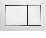 Tece base WC-Bet&auml;tigungsplatte Zweimengentechnik, Wei&szlig; gl&auml;nzend 9240700
