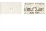 Merten Ger&auml;teanschlussdose HD 521044, 167x90x59mm, 12x 2,5mm2, Metall/Kunststoff,