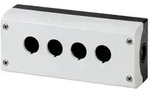 Eaton Aufbaugeh&auml;use M22 M22-I4, 4 Einbaustellen, 56x186x80mm, Kunststoff, Grau