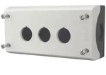 Eaton Aufbaugeh&auml;use M22 M22-I3, 3 Einbaustellen, 56x153x80mm, Kunststoff, Grau