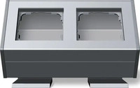 Gira 119226, Gira Installationsprofil Profil 55 2-fach, mit Befestigungswinkel,