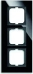 Busch Jaeger 2CKA001754A4324, Busch Jaeger carat Rahmen 1723-825 3fach Glas schwarz