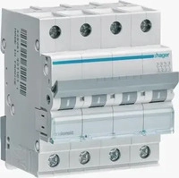 hager MCN425, hager Leitungsschutzschalter 4 polig 6kA C-Charakteristik 25A 4...