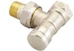 Danfoss R&uuml;cklaufverschraubung RLV 15 R 1/2", Eckausf&uuml;hrung, vernickelt 003L0143