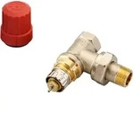 Danfoss Ventilgeh&auml;use RA-N 10 R 3/8", Eckausf&uuml;hrung, matt vernickelt 013G0031