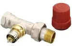 Danfoss Ventilgeh&auml;use RA-N 15 R 1/2", Durchgangsausf&uuml;hrung, matt vernickelt