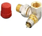 Danfoss Ventilgeh&auml;use RA-N 15 R 1/2", Winkelausf&uuml;hrung links, matt vernickelt