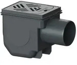 Kessel Kellerablauf Drehfix DN 100 Typ 5, Rost Schwarz 27301