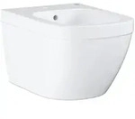Grohe Wandbidet Euro Keramik, 1 Hahnloch, mit &Uuml;berlauf, aus Sanit&auml;rkeramik,