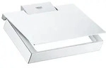 Grohe Selection Cube WC-Papierhalter, Toilettenpapierhalter mit Deckel, Chrom,