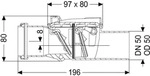 Kessel R&uuml;ckstauverschluss Staufix DN 50 Typ 2 73050