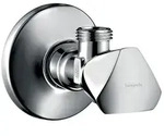 Hansgrohe Eckventil E Abgang G 3/8, Sterngriff, Chrom 13902000