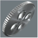 Wera Einsteckknarre 7772 C, 9x12mm, 1/2" x 58mm, umschaltbar, Chrom-Vanadium-Stahl,