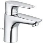 KLUDI PURE & SOLID Waschtisch-Einhandmischer 75 m. Metallablaufg. chrom...