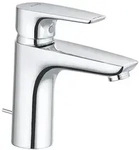 KLUDI PURE & SOLID Waschtisch-Einhandmischer 100 m. Metallablaufg. chrom 342900575