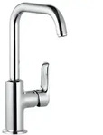 KLUDI PURE & SOLID Waschtisch-Einhandmischer seitl. mit Metallablaufg. chrom
