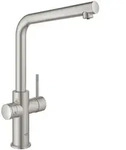 Grohe Blue Home Starterset, L-Auslauf, 1-Loch-Montage, Supersteel, 31454DC1 31454DC1