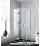 Kermi Pendelt&uuml;r Liga Eckeinstieg 2T Halbteil 2CR 2000x800x32mm ESG Klar 5mm...