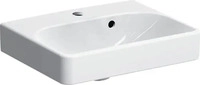 Geberit 500222018, Geberit Smyle Square Handwaschbecken, asymmetrischem &Uuml;berlauf,
