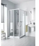 Kermi Gleitt&uuml;r Ibiza 2000 Eckeinstieg 2T Halbteil ED2 2000x900x30mm ESG Klar...