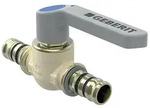 Geberit Mepla Kugelhahn mit Bet&auml;tigungshebel, Ms CW617N, D 20mm, PN 10 bar 612061002